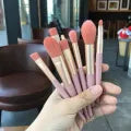 8 Pcs High Quality Mini Makeup Brush Set Cosmetics Professional Face Powder Soft Brushes Eye Shadow Foundation Powder Eyelash Lip Concealer Blush Makeup Brushes Set Kit