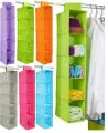 Closet Organizer Hanging Storage Bag Wardrobe Cloth Organizer 5/6 Layers Shelf Foldable Clothing Storage Rack Shelves