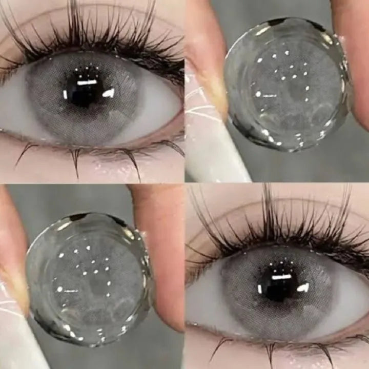 Shade Name: Euro Grey, Soft Color Contact Lenses / Eye Lenses / Fashion Lenses / Cosmetics Lenses High Quality Lenses With Free Starter Kit