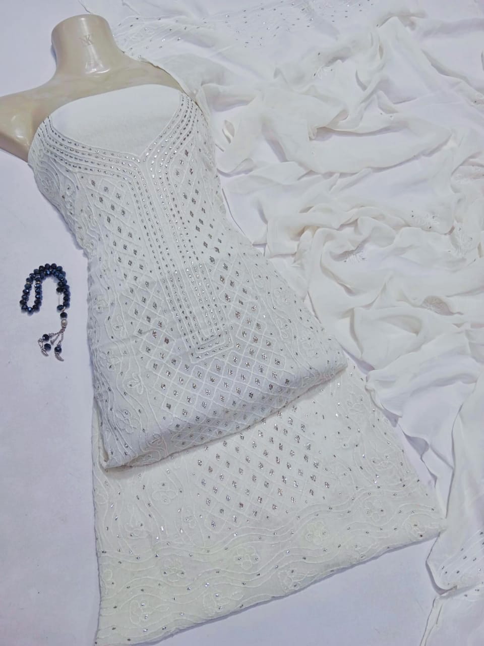 Chiffon Chikankari Muqaish