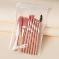 8 Pcs High Quality Mini Makeup Brush Set Cosmetics Professional Face Powder Soft Brushes Eye Shadow Foundation Powder Eyelash Lip Concealer Blush Makeup Brushes Set Kit