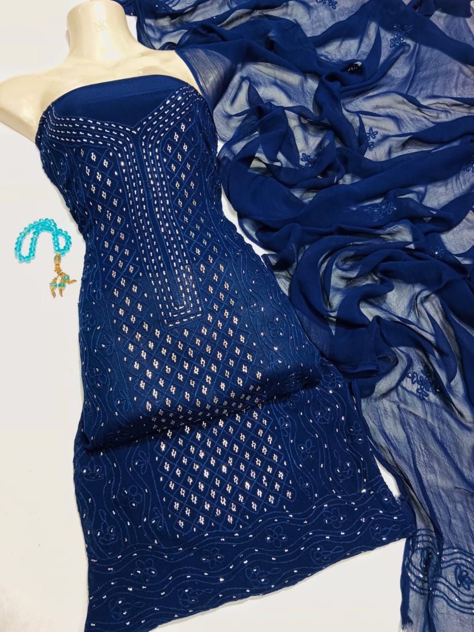 Chiffon Chikankari Muqaish