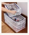 Foldable Transparent Storage Box – Clear Organizer for Shoes, Clothes, Toys & Books - Home Organize's