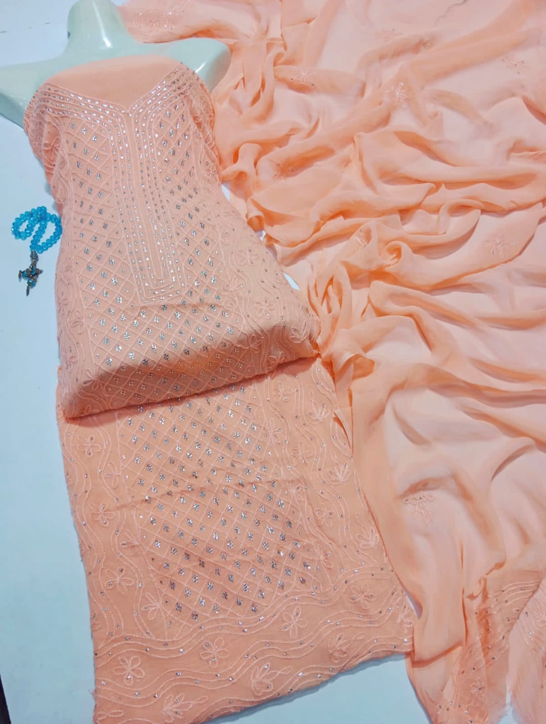 Chiffon Chikankari Muqaish