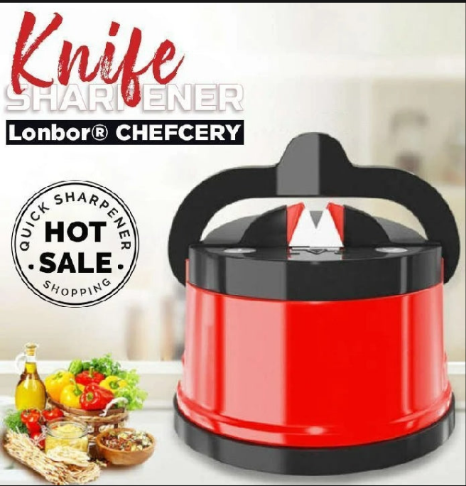 Kitchen Knife Sharpener With Suction Pad