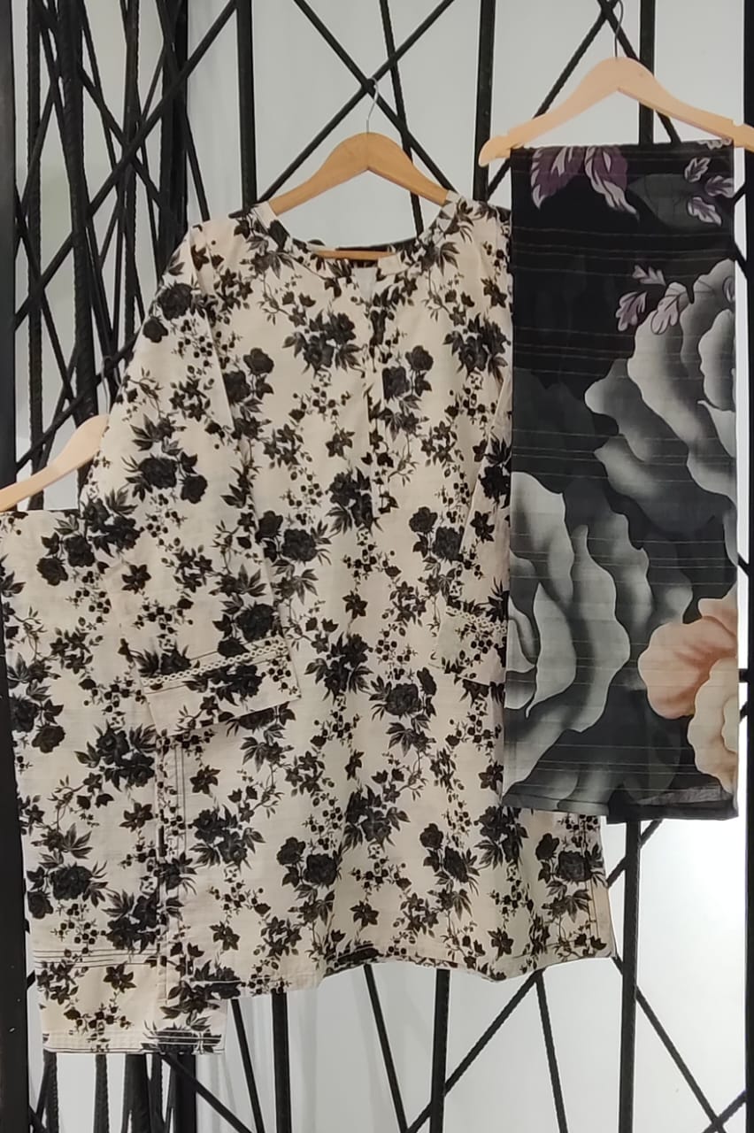 Ready To Wear Fabric: Printed Lawn