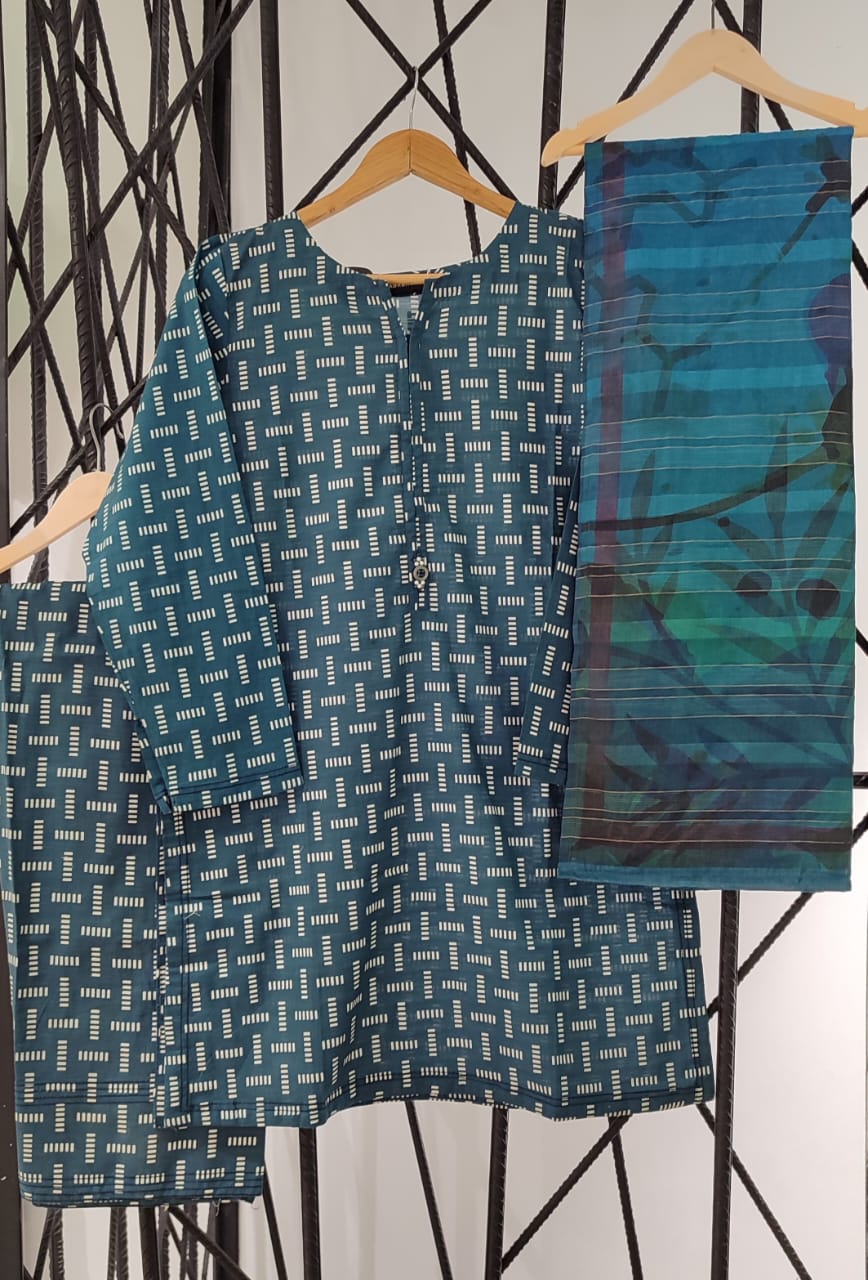 Ready To Wear Fabric: Printed Lawn