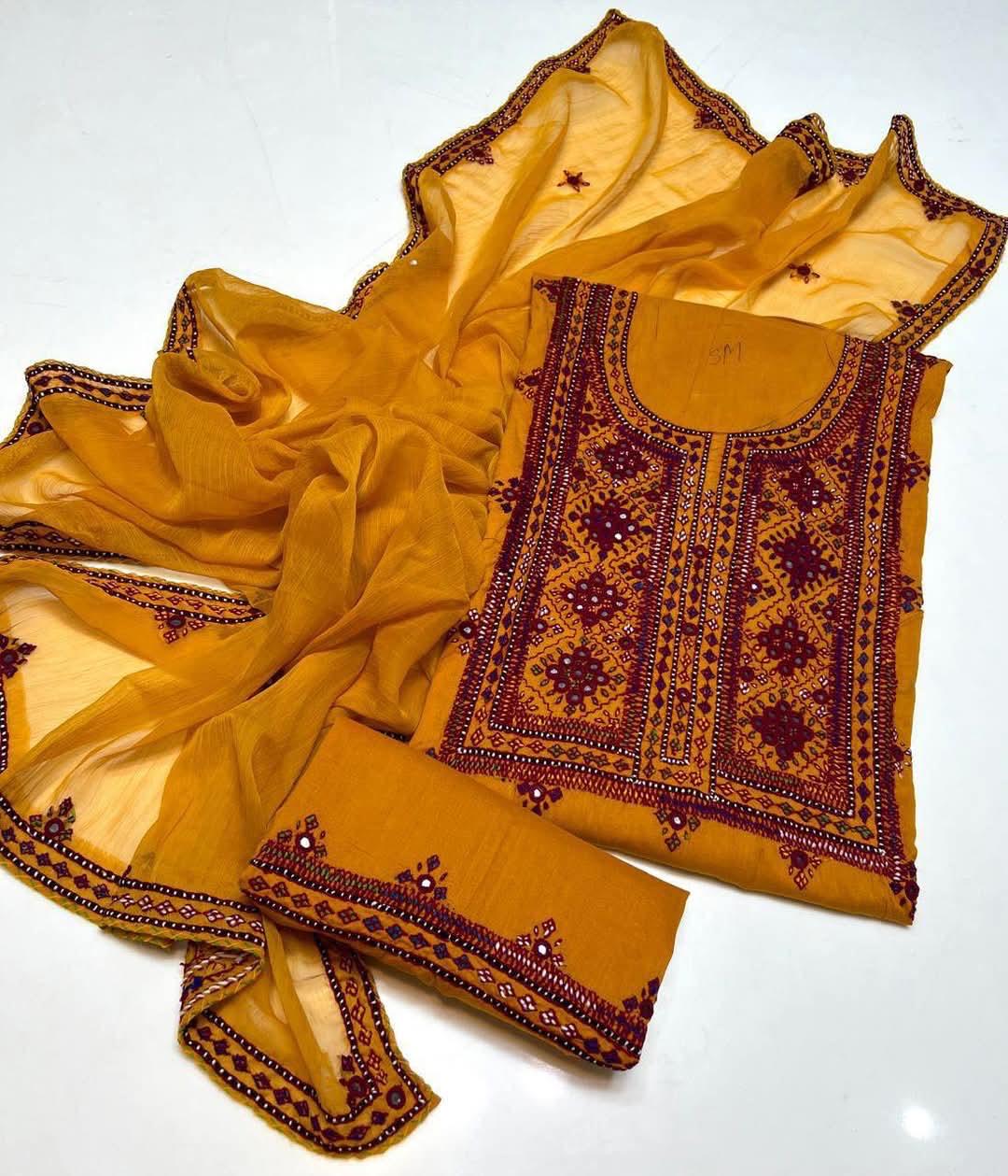 Fancy Balochi Heavy Needle Work dresses