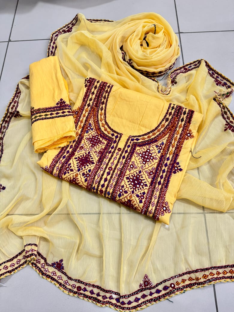 Fancy Balochi Heavy Needle Work dresses