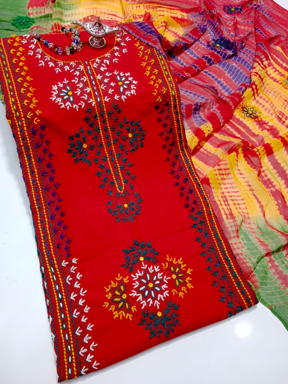 Lawn Collection--  Handmade Kashmiri Mirror Work