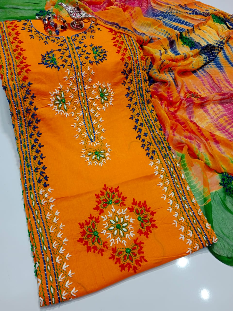 Lawn Collection--  Handmade Kashmiri Mirror Work