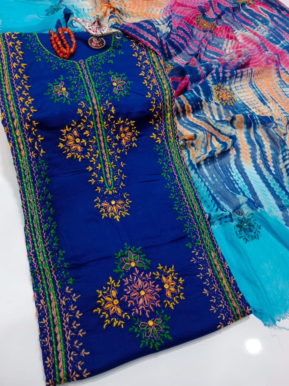 Lawn Collection--  Handmade Kashmiri Mirror Work