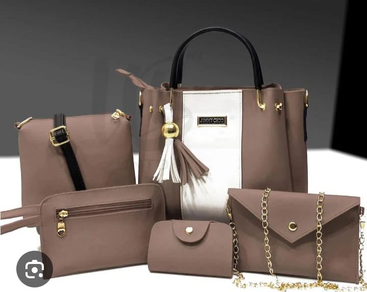 Jimmy Choo High Quality y Cynthetic Leather 5 Piece Set With Cloud Bag Long wallet Zipper Wallet And Mini wallet