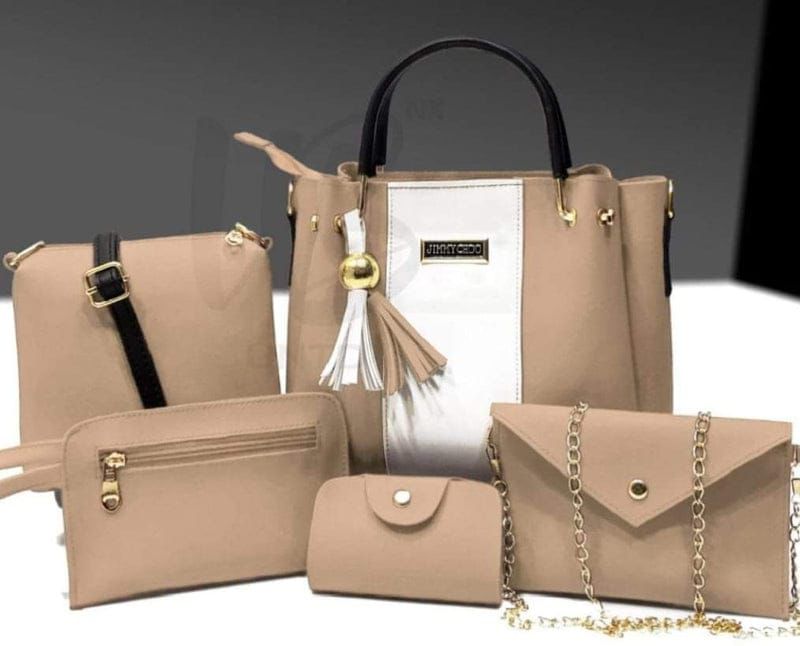 Jimmy Choo High Quality y Cynthetic Leather 5 Piece Set With Cloud Bag Long wallet Zipper Wallet And Mini wallet