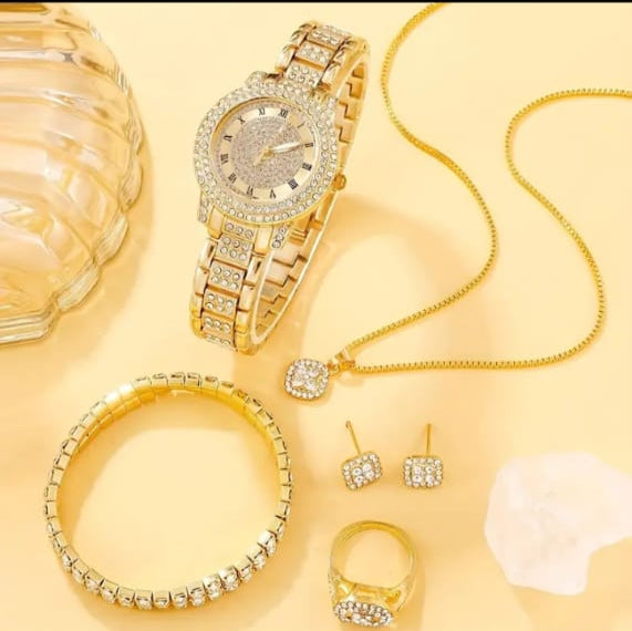 6pcs Luxury Fashion Women'S Jewelry Set.