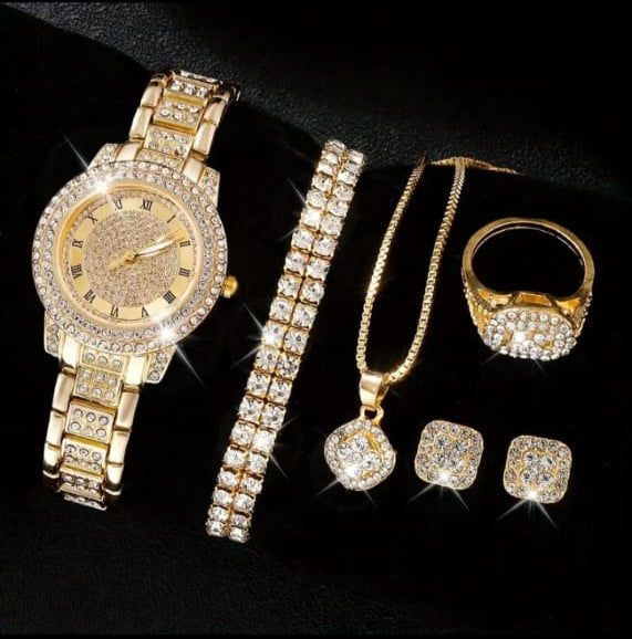 6pcs Luxury Fashion Women'S Jewelry Set.