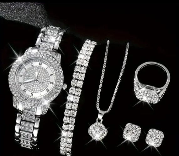 6pcs Luxury Fashion Women'S Jewelry Set.