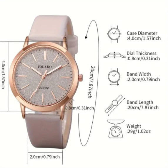 Women's 6pcs quartz x Movement: Quartz Watches