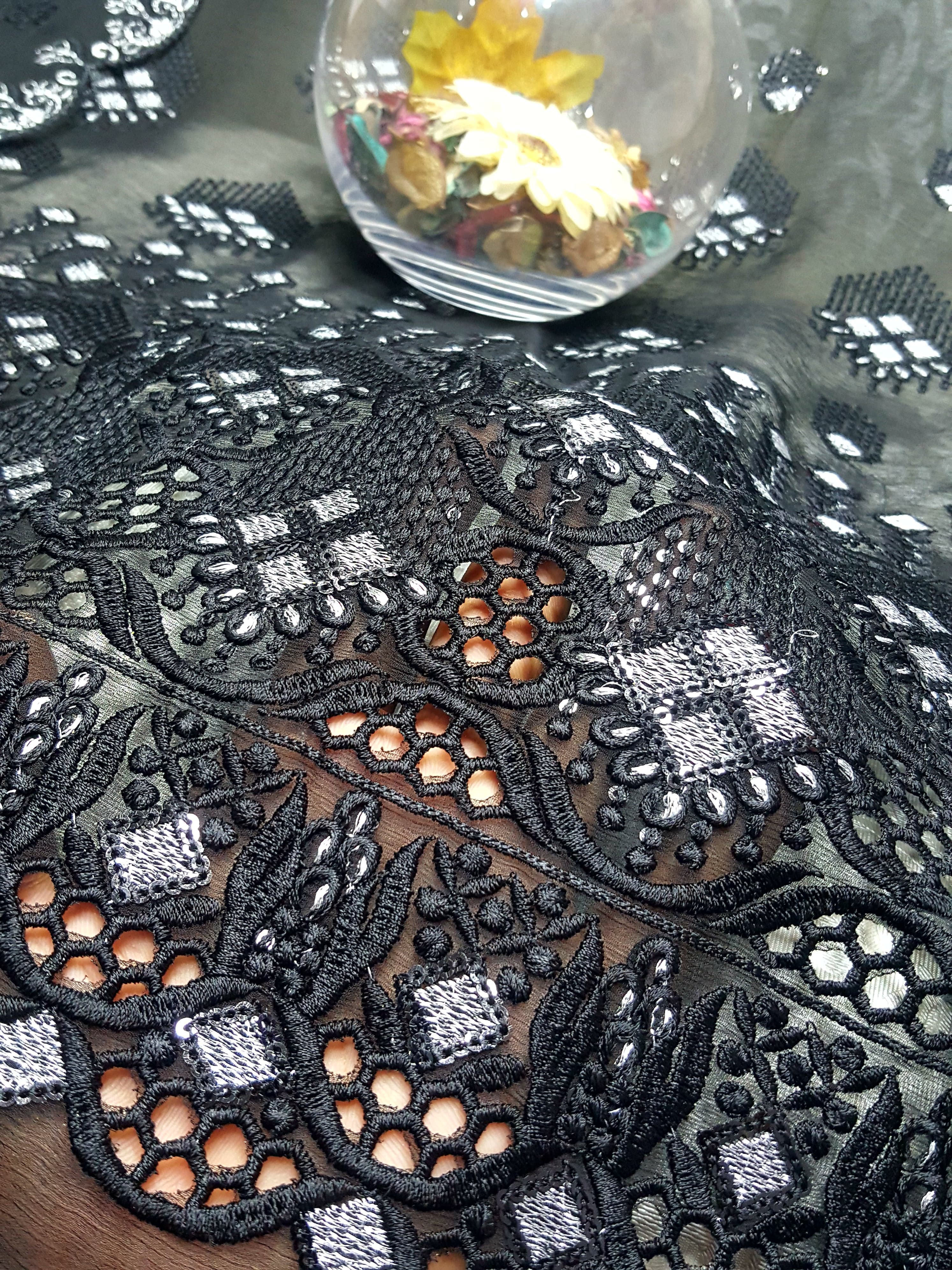 Beautiful Maria B Embroidered Chiffon Collection Cutwork ; EMBroidered Stylish Chiffon Collection