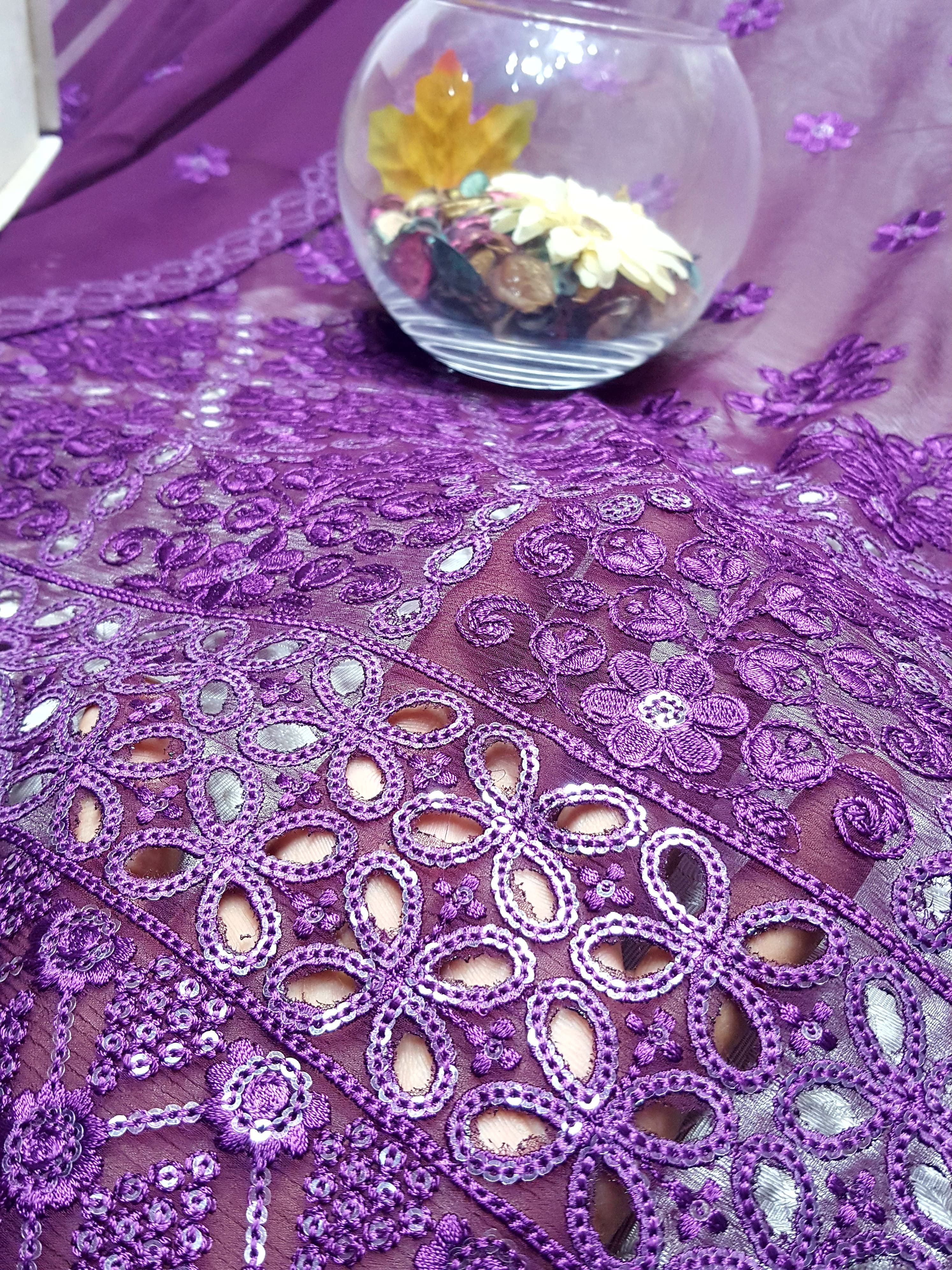 Beautiful Maria B Embroidered Chiffon Collection Cutwork ; EMBroidered Stylish Chiffon Collection