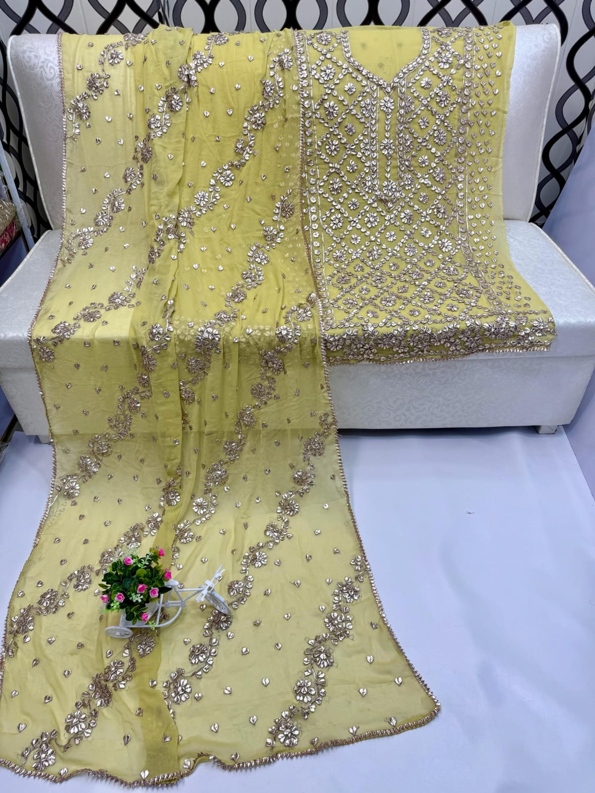 Traditional LCD Gotta gala jaal work suits