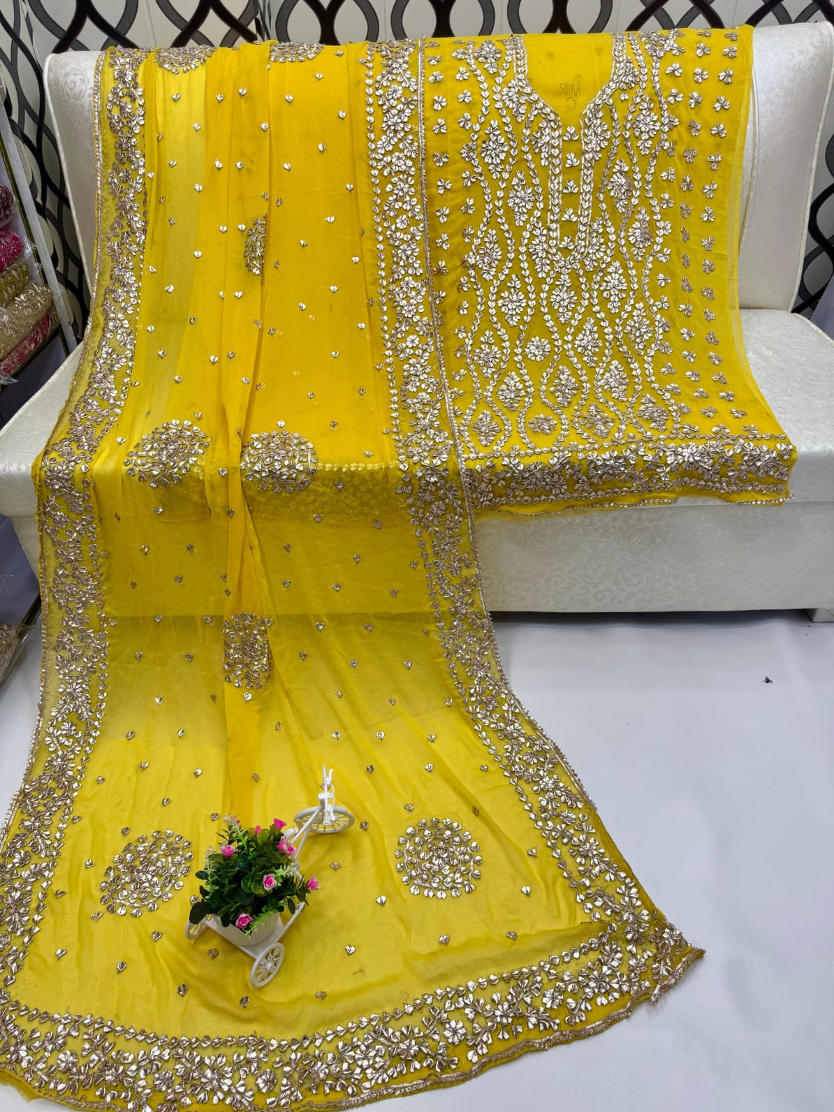 Traditional LCD Gotta gala jaal work suits