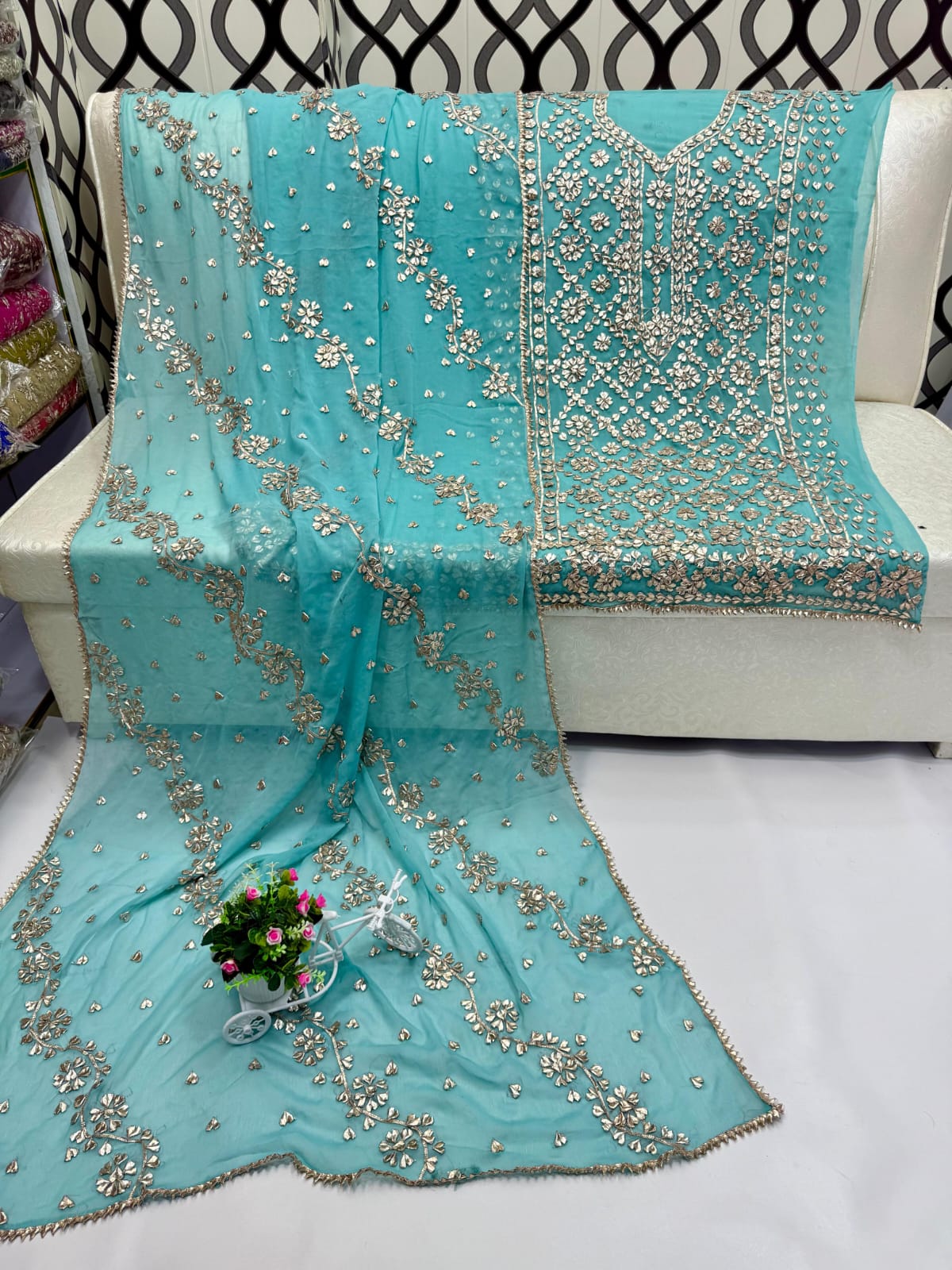 Traditional LCD Gotta gala jaal work suits