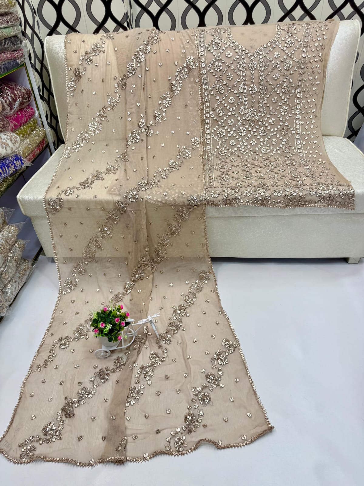 Traditional LCD Gotta gala jaal work suits
