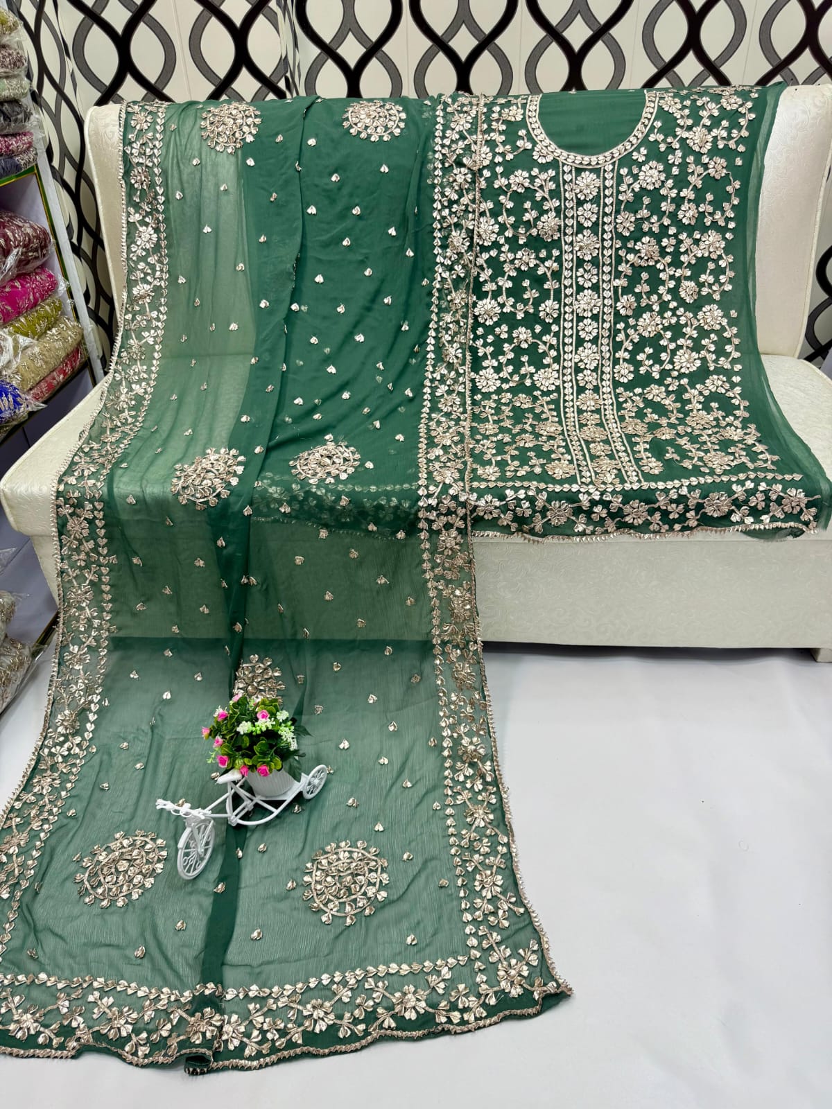 Traditional LCD Gotta gala jaal work suits