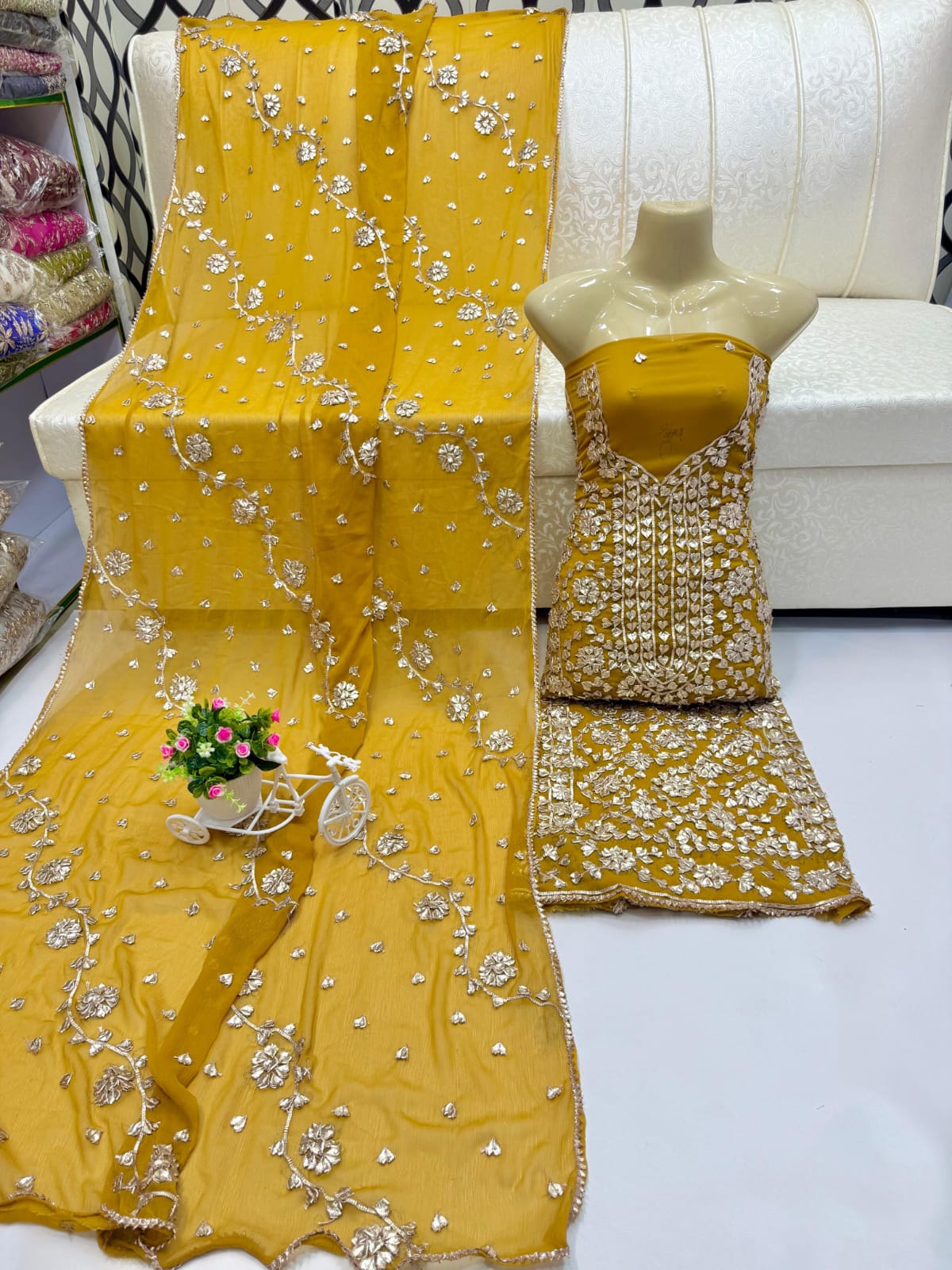 Traditional LCD Gotta gala jaal work suits
