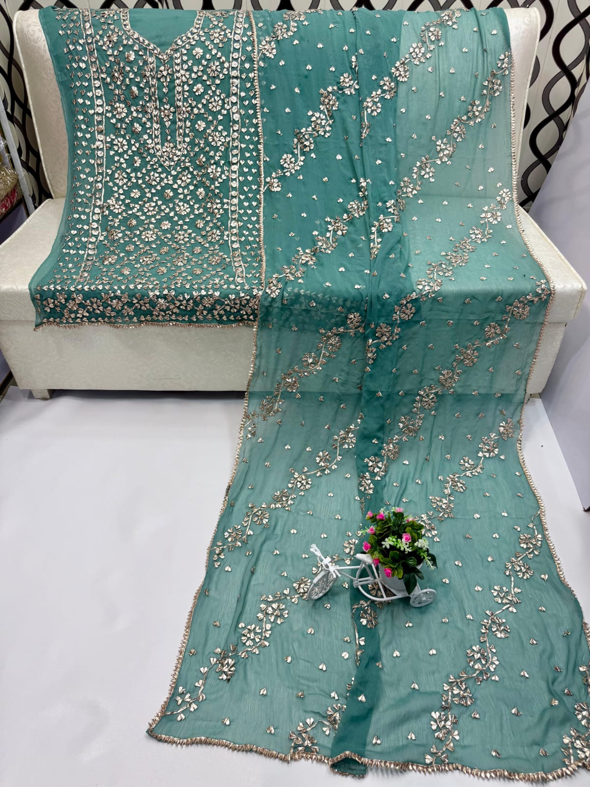 Traditional LCD Gotta gala jaal work suits