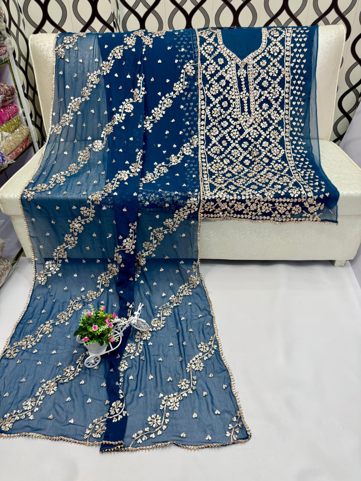 Traditional LCD Gotta gala jaal work suits