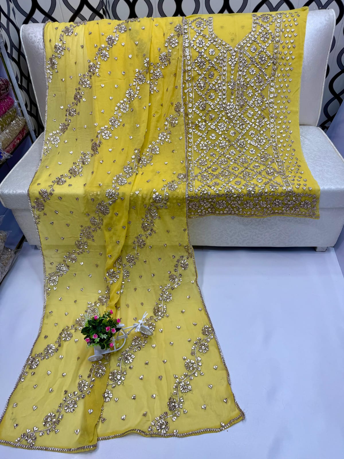 Traditional LCD Gotta gala jaal work suits
