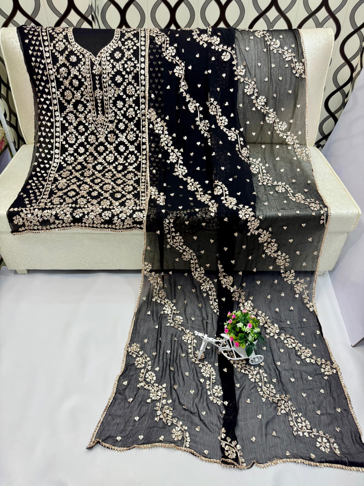 Traditional LCD Gotta gala jaal work suits