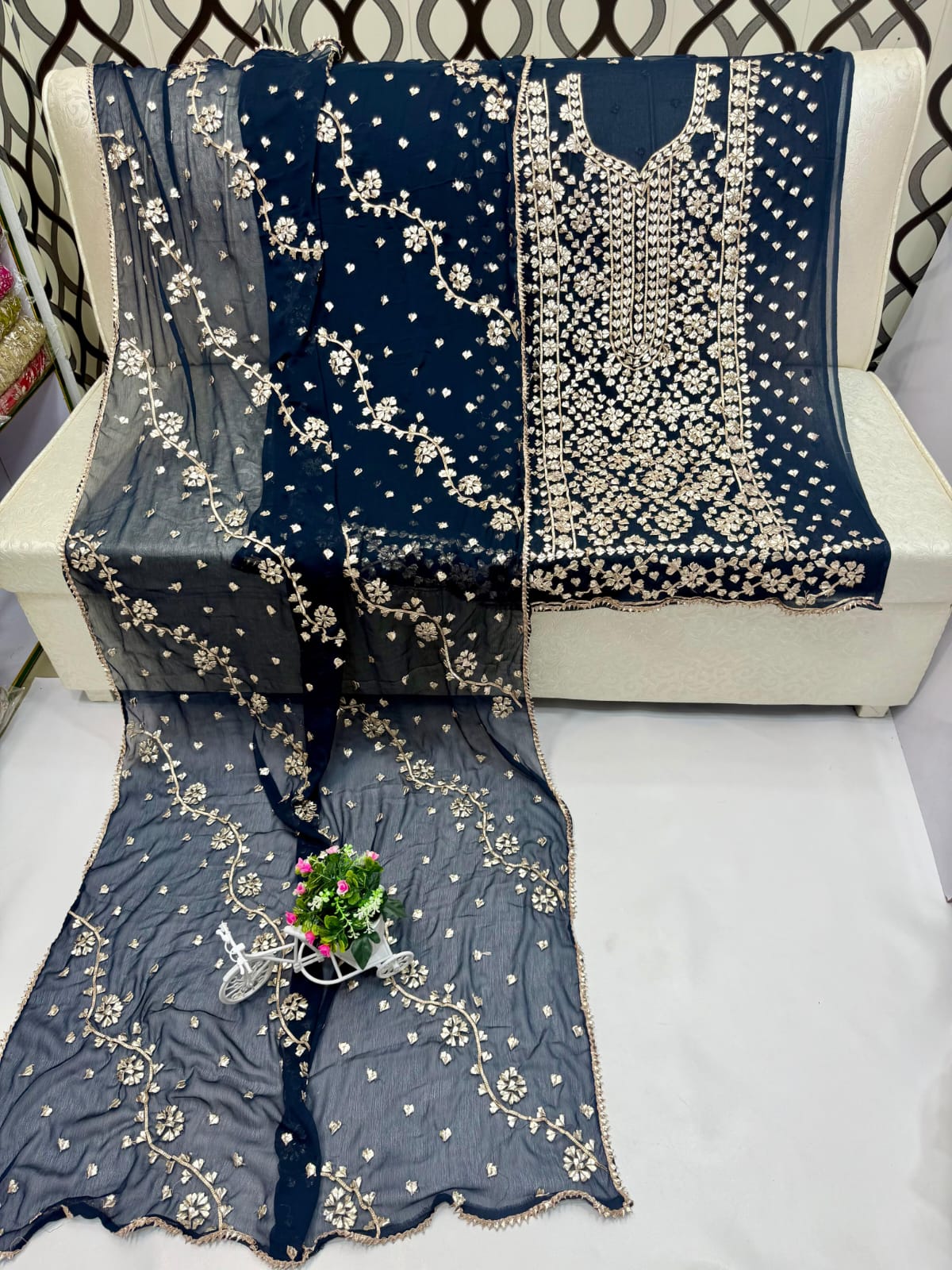 Traditional LCD Gotta gala jaal work suits