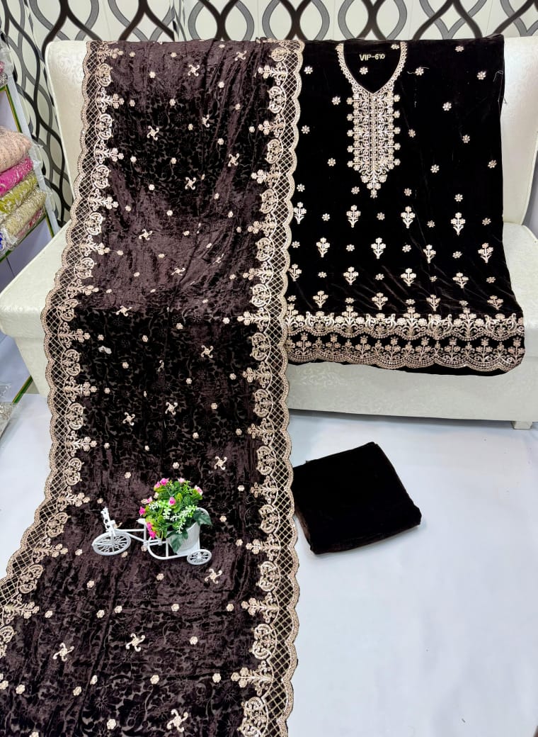 New tila embroidery velvet collection