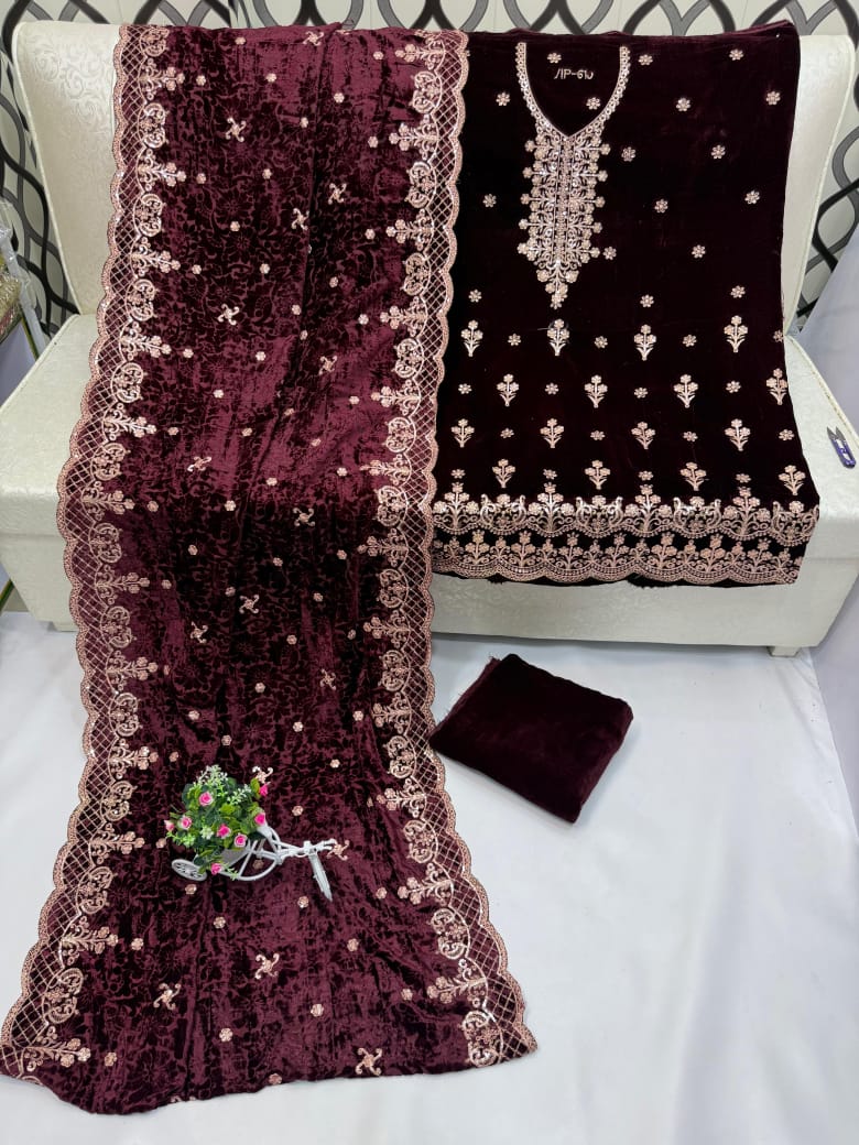 New tila embroidery velvet collection