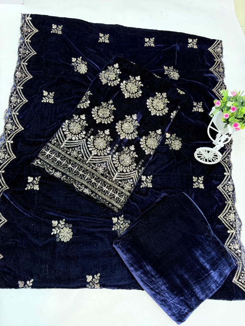 New tila embroidery velvet collection
