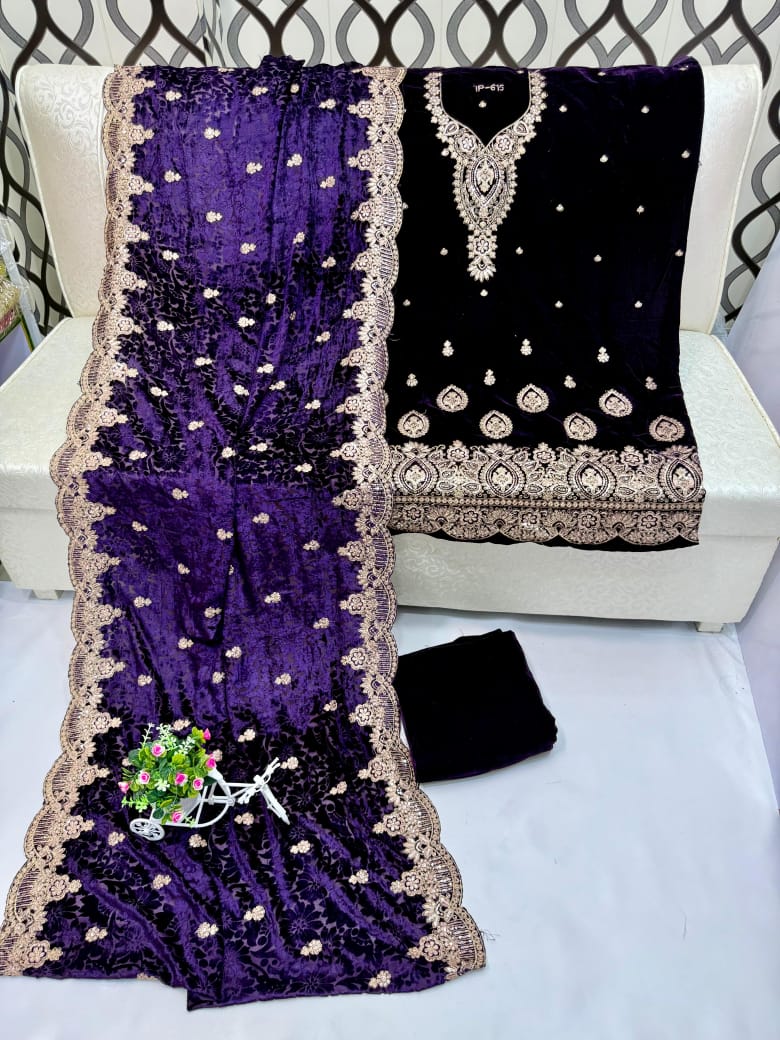 New tila embroidery velvet collection