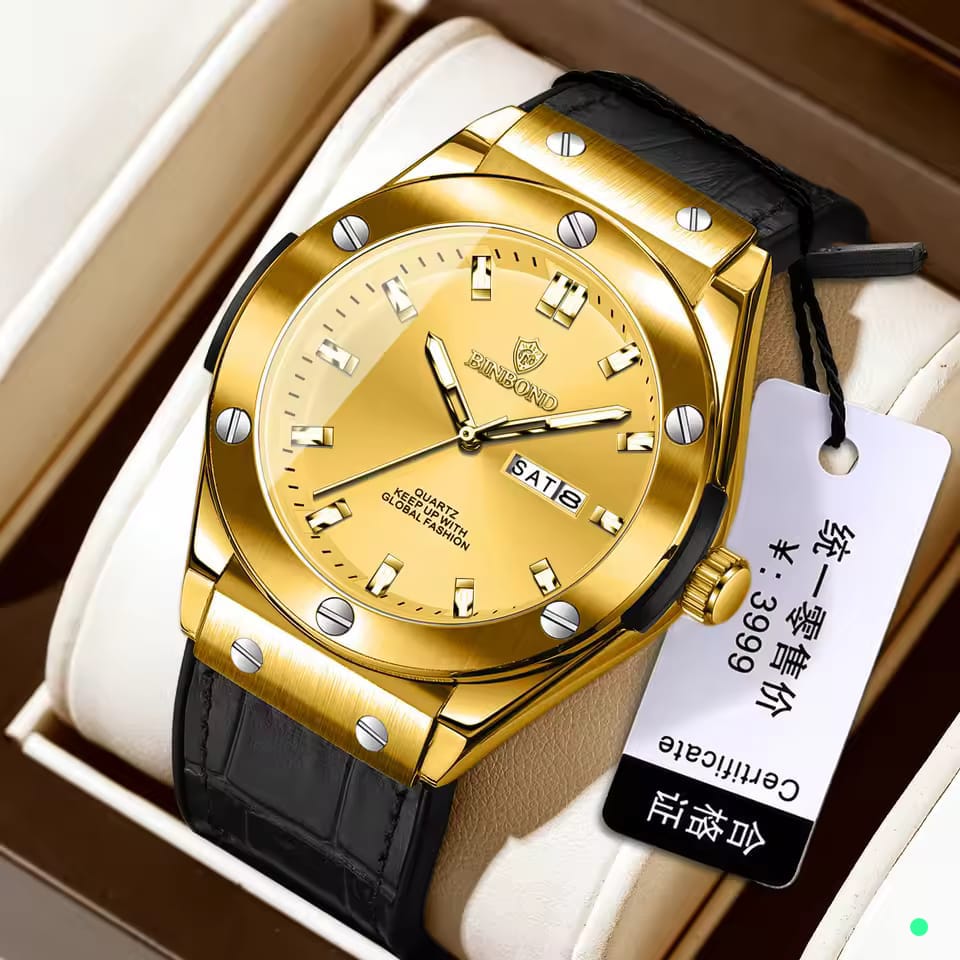BINBOND Original Gent’s Watches – Hublot Inspired Luxury