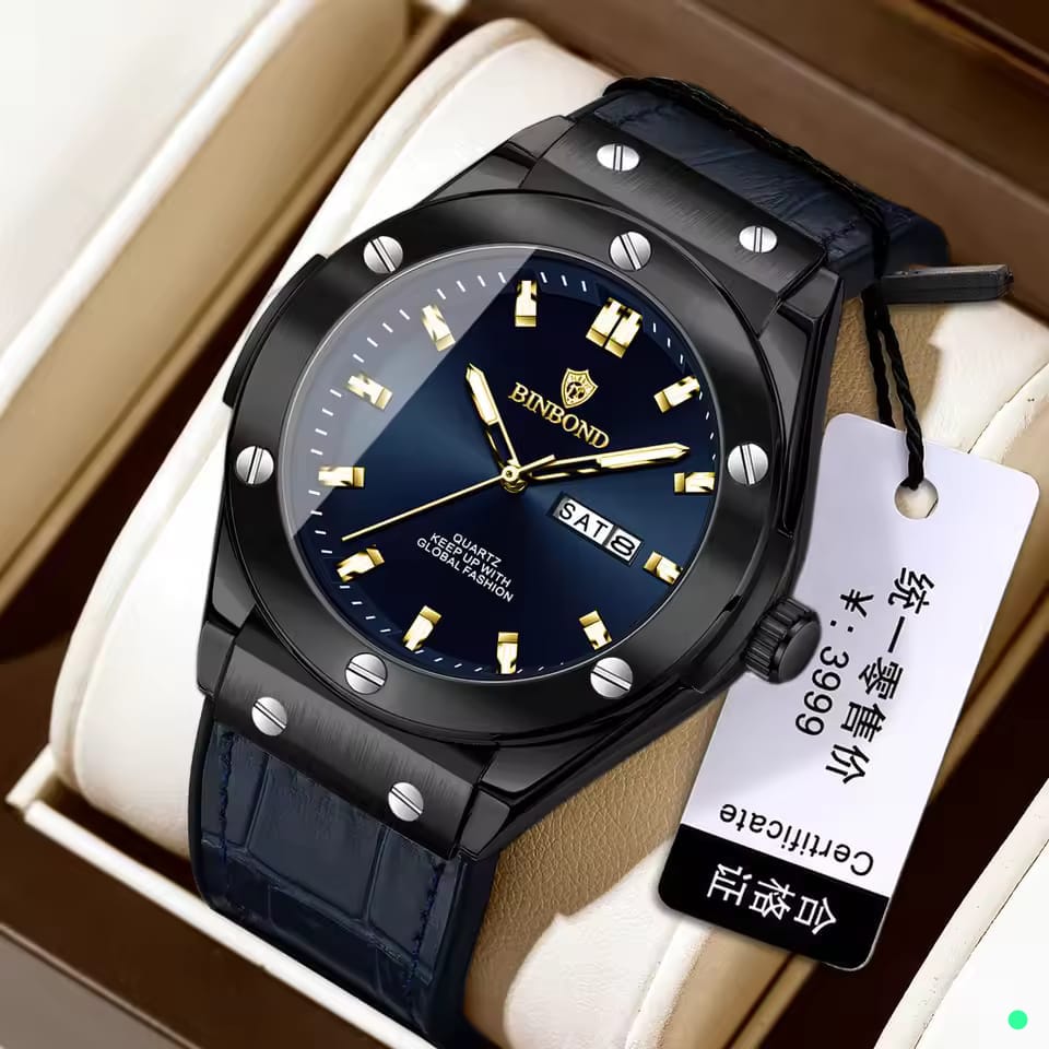 BINBOND Original Gent’s Watches – Hublot Inspired Luxury