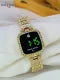 Full Diamond Touch Screen LED Watch Steel Chain