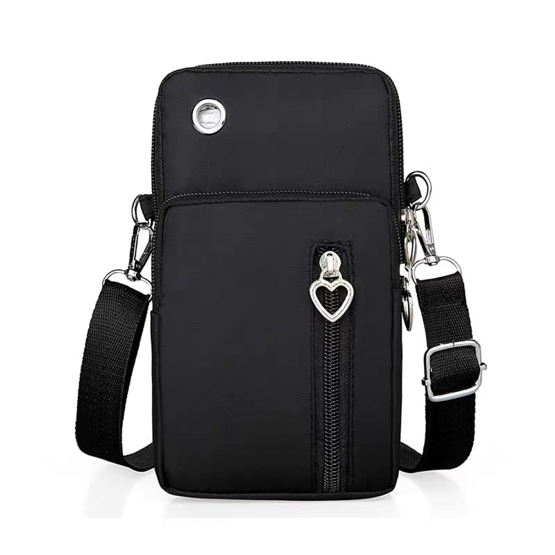 3 Zippers Crossbody Cellphone Bags For Women