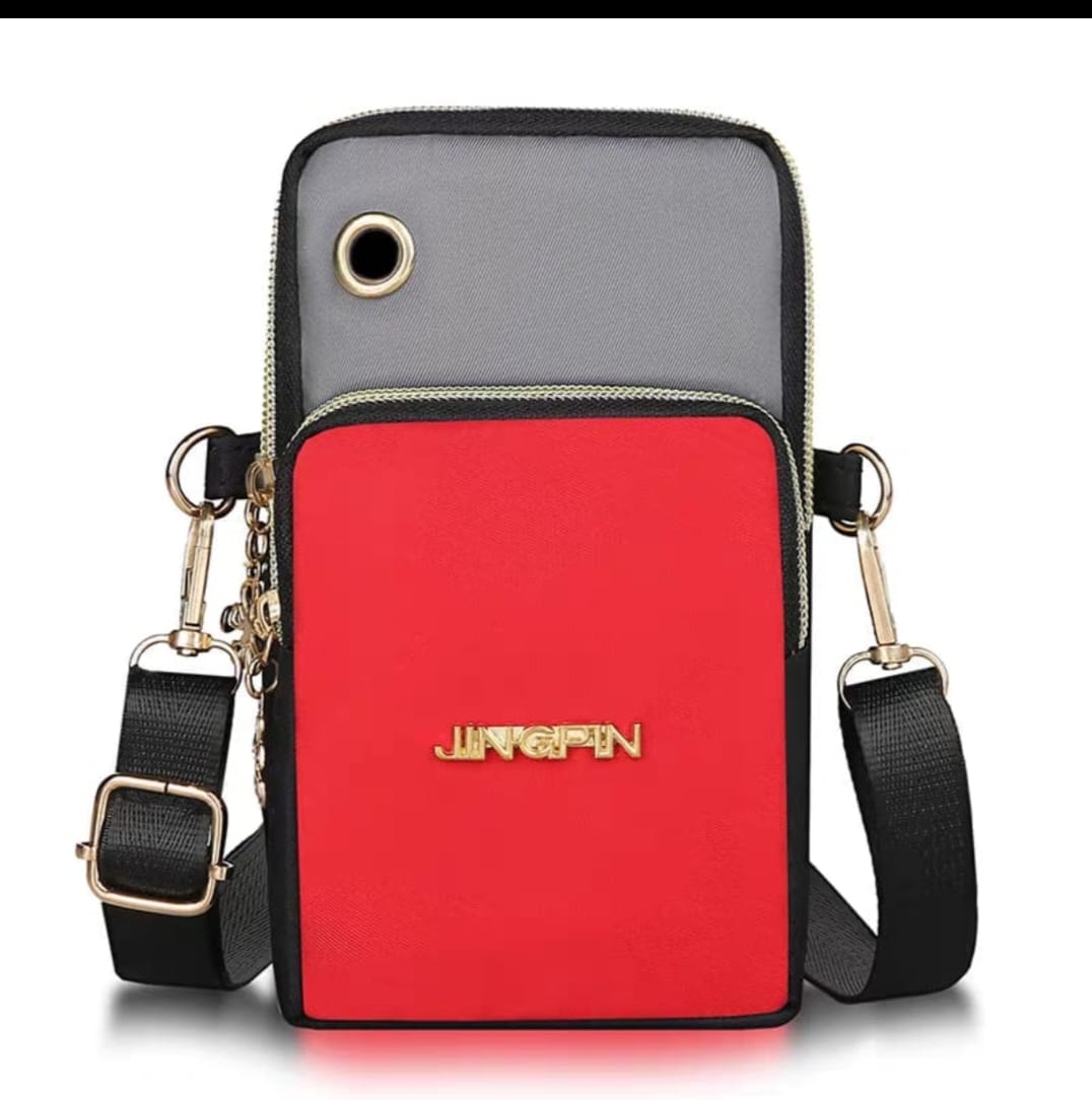3 Zippers Crossbody Cellphone Bags For Women