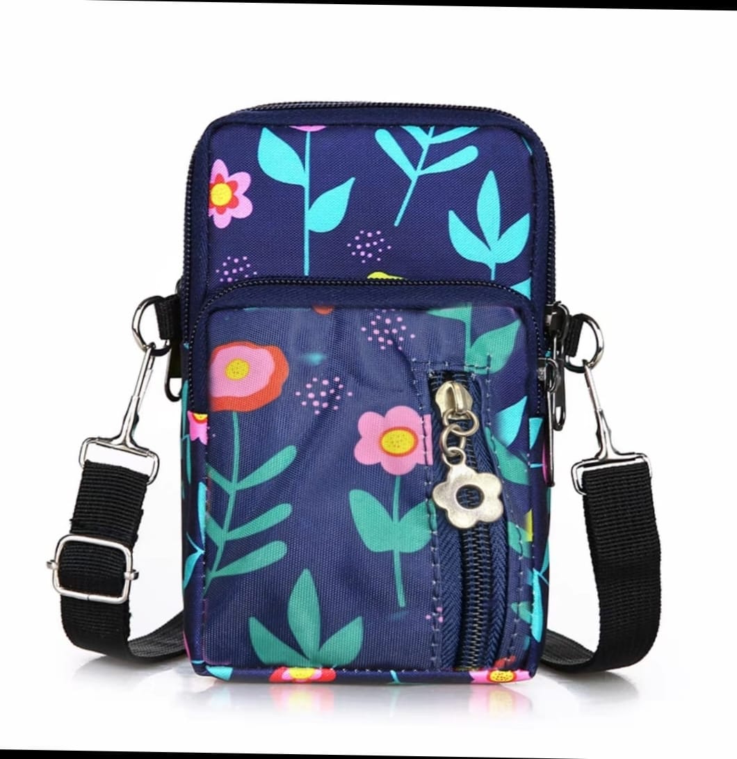 3 Zippers Crossbody Cellphone Bags For Women