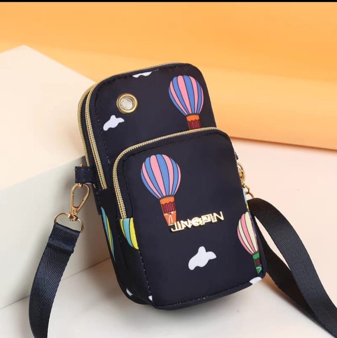 3 Zippers Crossbody Cellphone Bags For Women