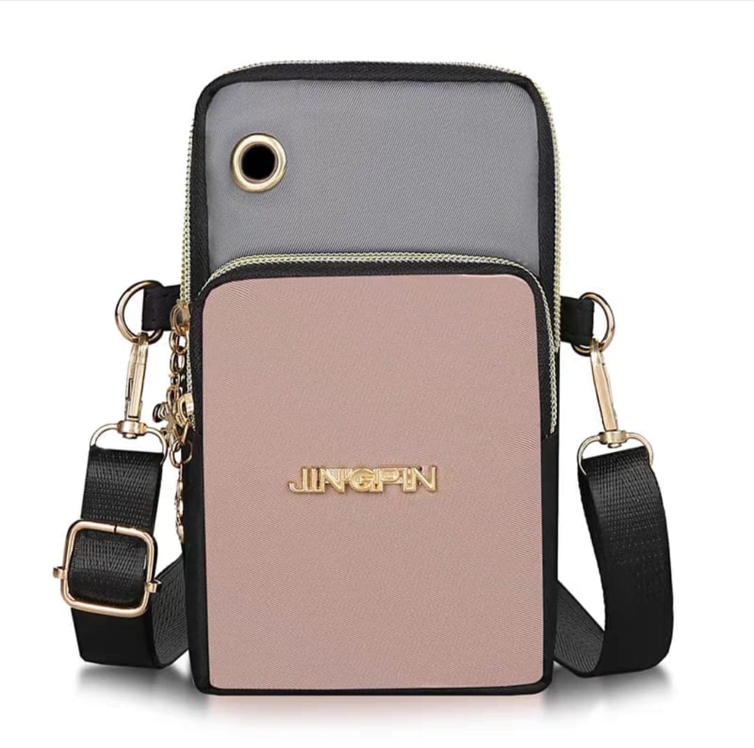3 Zippers Crossbody Cellphone Bags For Women