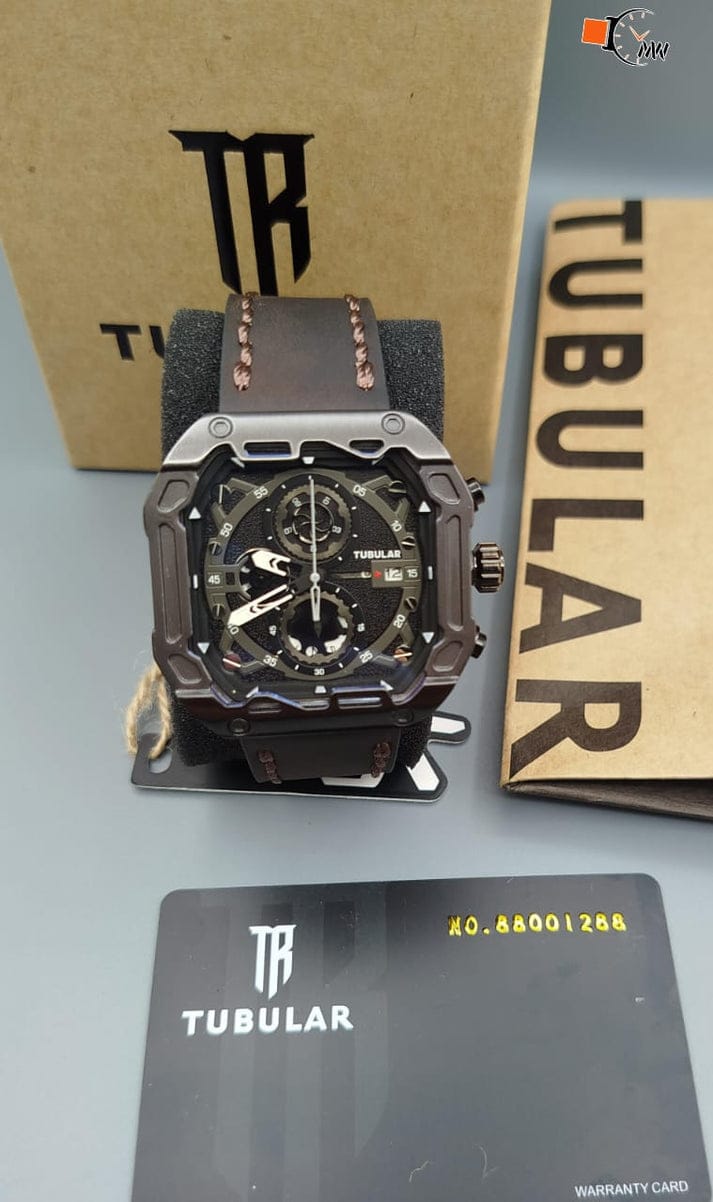 Tubular Square Chronograph Watch
