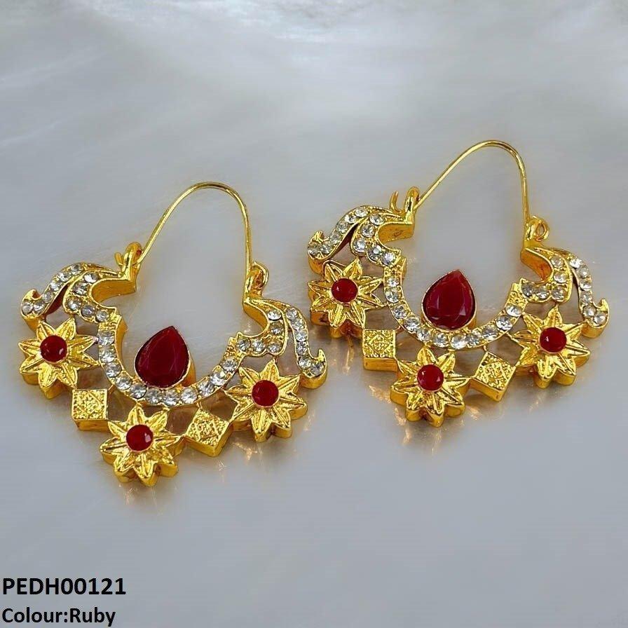 MZM Flower Square Drop Earrings - PEDH