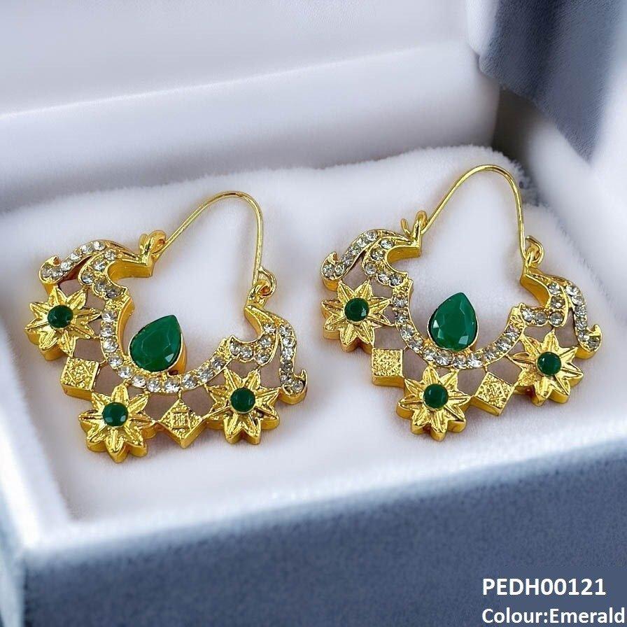 MZM Flower Square Drop Earrings - PEDH